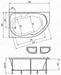 Serena Акриловая ванна "Джела" L – фотография-3